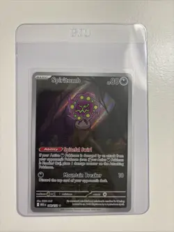 Pokemon Spiritomb 148/132 Me01: Mega Evolution Illustration Rare Holo Mint - Image 1