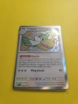 Pelipper 204/091 Sv: Paldean Fates Holo Pokemon TCG Baby Shiny - Image 2