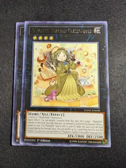 Yugioh - 2x Madolche Teacher Glassouffle DANE-EN039 1st Edition Rare NM - Image 1