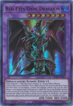 Yugioh! LP Red-Eyes Dark Dragoon - MP20-EN249 - Ultra Rare - 1st Edition Lightly - Image 1