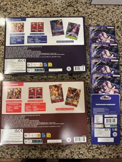 One Piece Illustration Box Vol. 5 & 6 (Lot of 2) with 5 Packs of OP14 Sealed - Image 2