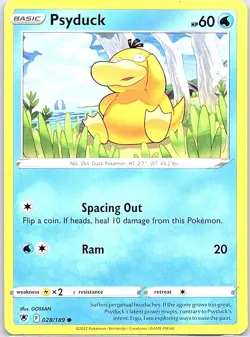 Psyduck 28/189 Non Holo SWSH10: Astral Radiance - Pokemon Card - NM - Image 1