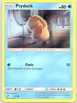 Psyduck (Holo Common) 7/18 Holo Detective Pikachu - Pokemon Card - NM - Image 1