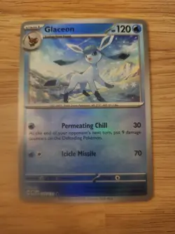 Glaceon (Master Ball Pattern) 025/131 Prismatic Evolutions Pokemon Card TCG NM - Image 1