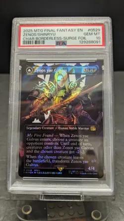 2025 MTG Final Fantasy Zenos Yae Galvus SURGE FOIL 0529 PSA 10 FF14 2 - Image 1