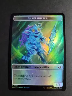 Merfolk / Shapeshifter (Foil) Token MTG Lorwyn Eclipsed - Image 2