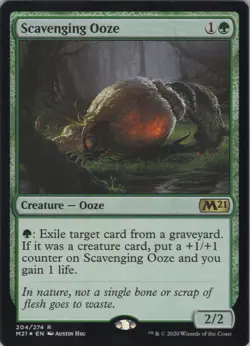 Scavenging Ooze FOIL NM #204 Core Set 2021 MTG - Image 1