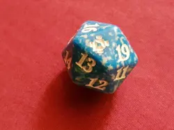 Magic The Gathering ZENDIKAR RISING BLUE D20 SPINDOWN DICE DIE New MTG - Image 2
