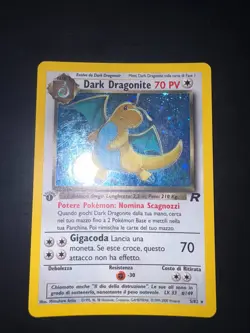 Pokemon Dark Dragonite 5/82 - Team Rocket - Prima Edizione ITA Holo Good++ - Image 1