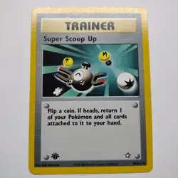Pokemon TCG Super Scoop Up 98/111 1st Edition Neo Genesis LP - Image 1