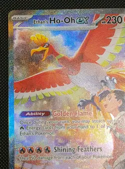 Ethan's Ho-Oh ex - 230/182 - Pokemon Destined Rivals Special Illustration NM - Image 2