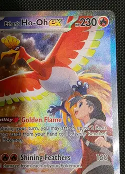 Ethan's Ho-Oh ex - 230/182 - Pokemon Destined Rivals Special Illustration NM - Image 3