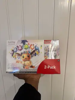 Pokemon TCG Prismatic Evolutions ETB, Booster Bundle Costco 2pk New, Sealed - Image 1