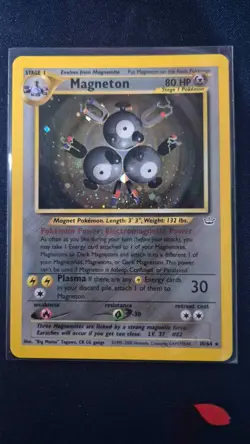 Magneton Holo 10/64 2001 Pokemon Neo Revelation LP - Image 1