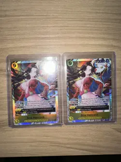 X 2 One Piece Boa Hancock SR OP14-112 The Azure Sea's Seven Super Rare Full Art - Image 1