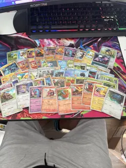 90 Destined Rivals Bulk Reverse Holos Pokemon Cards - Image 1