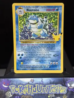 Pokemon Card Blastoise 2/102 Celebrations Classic Collection Light Play - Image 1