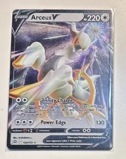 Pokemon Arceus V 122/172 Gamestop UPC Exclusive Metal Card NM TCG - Image 1
