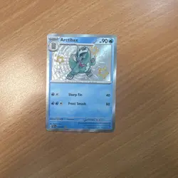 Arctibax 129/091 Paldean Fates Baby Shiny Holo Rare Pokemon Card Near Mint - Image 1