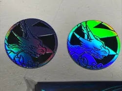 Mega Evolution Phantasmal Flames ETB Card Sleeves 65 count And Charizard Coins - Image 2