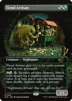 Fiend Artisan - Extended Art Secret Lair NM MTG - Image 1