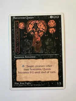 Sorceress Queen - MTG Core Set 4th Edition - NM - Image 1