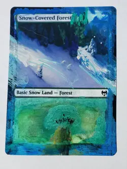 Snow-Covered Forest (284) [Kaldheim] Magic MTG ALTERED - Image 1