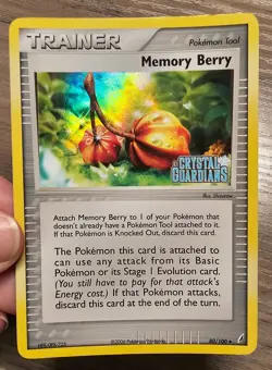 Pokemon TCG Memory Berry 80/100 Ex Crystal Guardians Holo Foil Stamped NM - Image 1