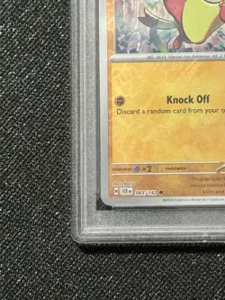 2024 Pokemon SCR EN Mienfoo Reverse Holo PSA NM-MT 8 - Image 2
