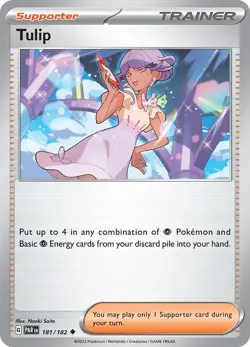 Tulip SV04: Paradox Rift 181/182 Uncommon Reverse Holofoil Pokemon TCG NM - Image 1