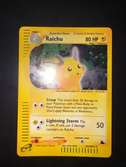 2003 Pokemon Raichu Holo Rare English Skyridge #H25/H32 NEARMINT - Image 2