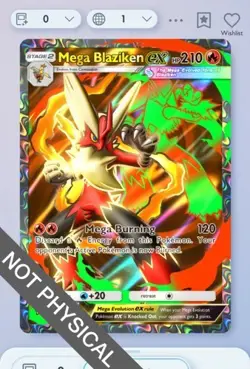 Pokemon TCG POCKET - Mega Blaziken Full Art 2⭐, Mega-Rising, English - Image 1