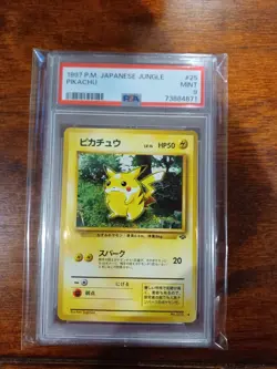 1997 japanese pokemon jungle pikachu psa 9 - Image 1