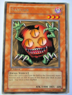Yugioh! Sangan Mrd-069 1st Edition Rare Light Play!! - Image 1