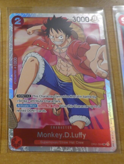 ONE PIECE ENGLISH CARD HOLO GAME CARTE Monkey.D.Luffy OP01-024 SR EN NM - Image 1