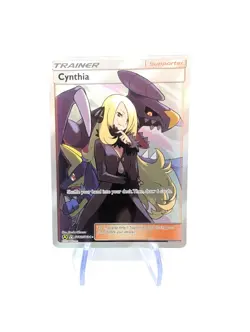 Pokemon TCG Cynthia Full Art Ultra Rare Holo Card Hidden Fates SV82/SV94 - Image 1