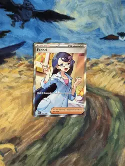 Pokemon TCG Fennel Trainer Card Full Art Ultra Rare Black Bolt English 162/086 - Image 1