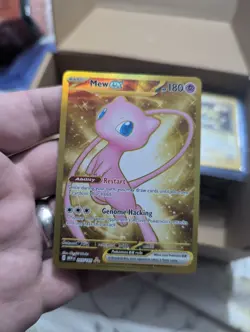 Pokemon Mew EX Gold Full Art TCG Card 205/165 Scarlet & Violet 151 Non Metal - Image 1