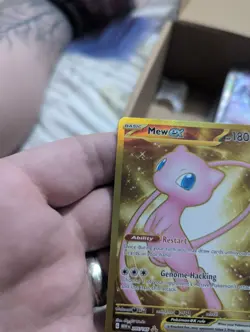 Pokemon Mew EX Gold Full Art TCG Card 205/165 Scarlet & Violet 151 Non Metal - Image 5