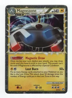 (303390) MAGNEZONE PRIME 96/102 Ultra Rare Holo HGSS Triumphant Pokemon Card - Image 2