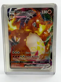 Charizard VMAX 020/189 Swsh03: Darkness Ablaze Holo NM (free machop card) - Image 2
