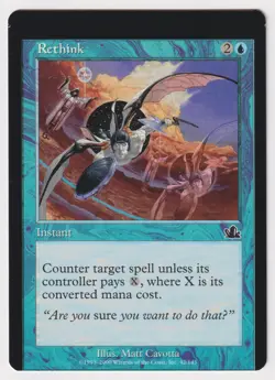 Miscut Rethink MP Prophecy 2000 WOTC MTG Magic Factory Error Misprint Instant! - Image 1