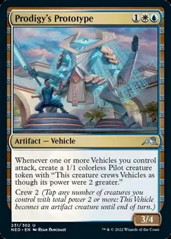 Prodigy's Prototype [Kamigawa: Neon Dynasty] Foil Near Mint - Image 1