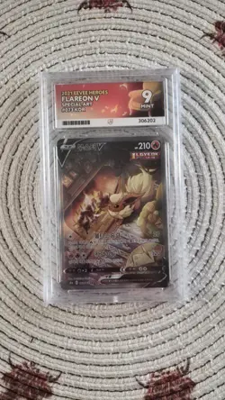ACE 9 Flareon V 073/069 Eevee Heroes Korean 2021 Sp Art Gem Mint Pokemon - Image 1