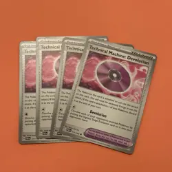 4x Technical Machine Devolution 177/182 x4 - Paradox Rift - Pokemon - Playset - Image 1
