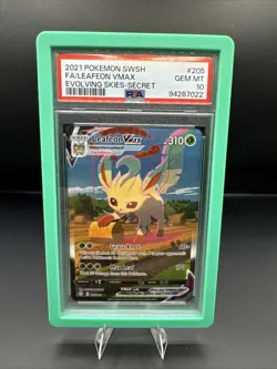 2021 Pokemon Evolving Skies Leafeon VMAX Secret Rare PSA-10 - Image 1