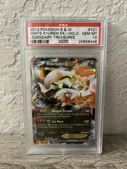 Pokemon Black And White Legendary Treasures White Kyurem EX 101/113 PSA 10 Rare! - Image 1