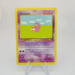 Slowpoke 55/62 Fossil, Common - Vintage Pokemon TCG - Image 1