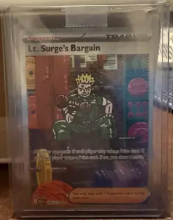 Lt. Surge's Bargain 185/132 Special Illustration Rare Pokemon Mega Evolution - Image 1
