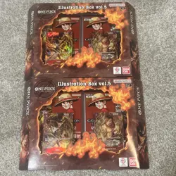 (LOT OF 2) Bandai One Piece CCG Illustration Box VOL 5 NEW SEALED!!! - Image 1
